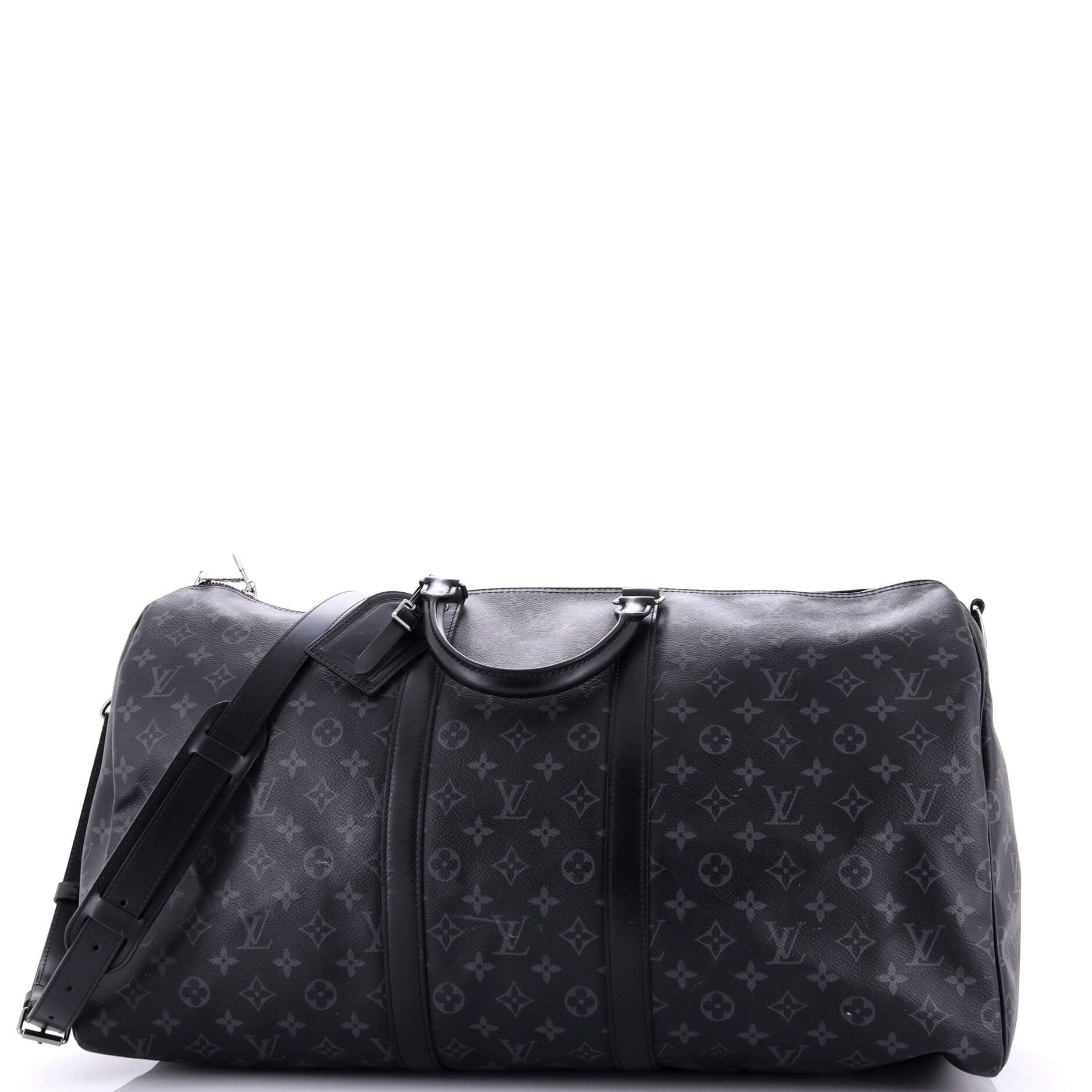 Louis Vuitton Keepall Bandouliere Bag Eclipse Canvas Monogram Travel Bag Canvas 552961051