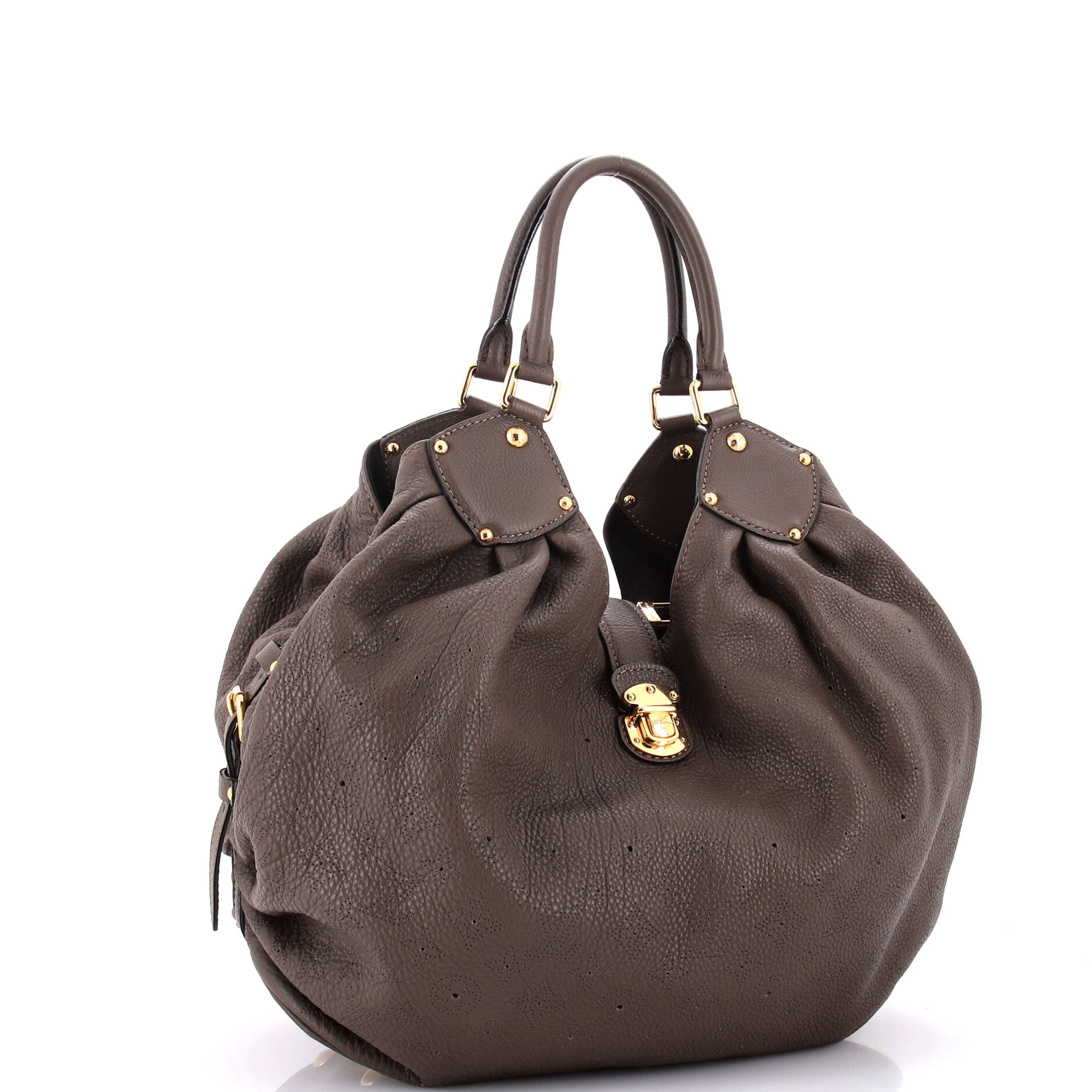 Louis Vuitton Xl Hobo Mahina Leather Travel Bag