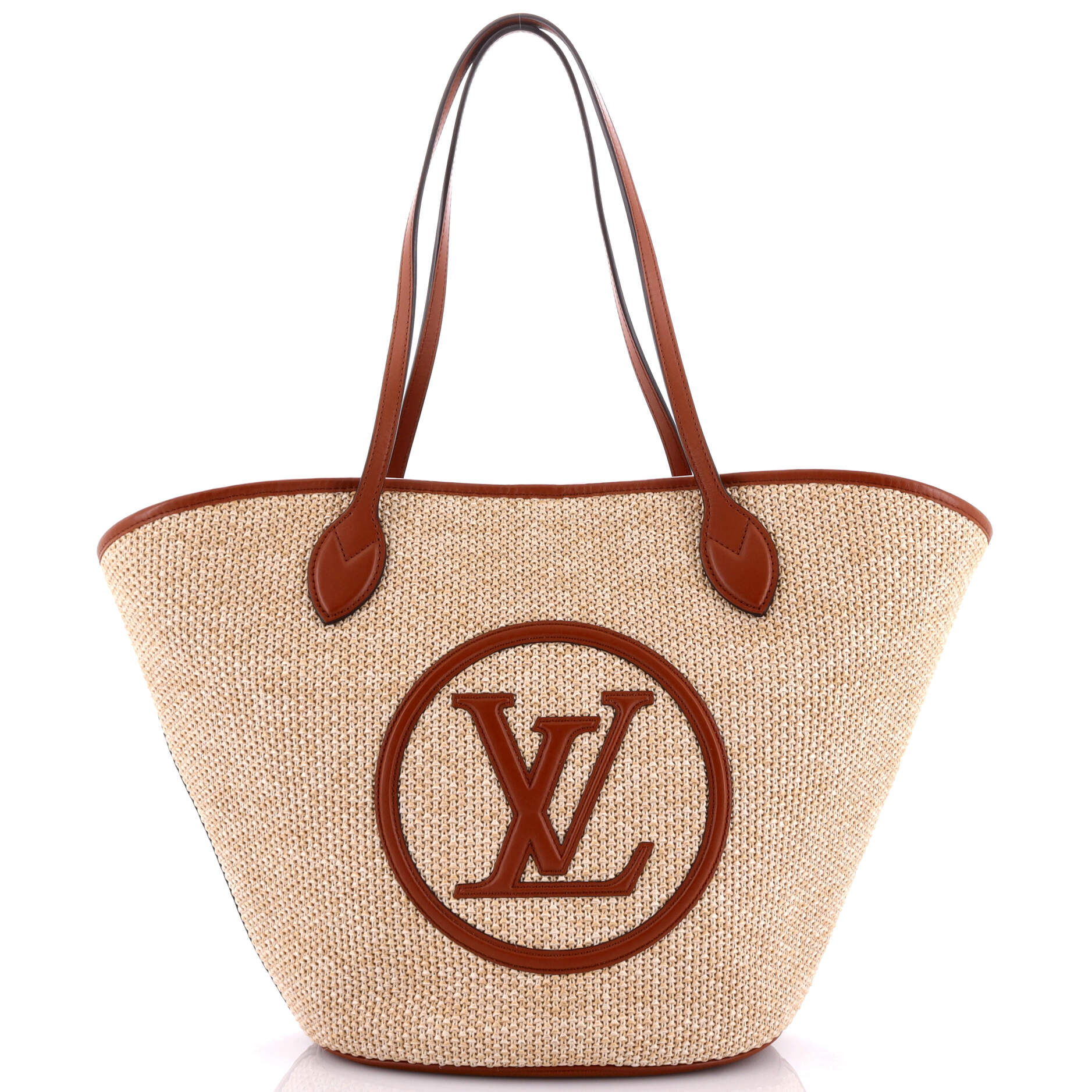 Louis Vuitton Saint Jacques Nm Handbag And Leather Raffia Shoulder Bag