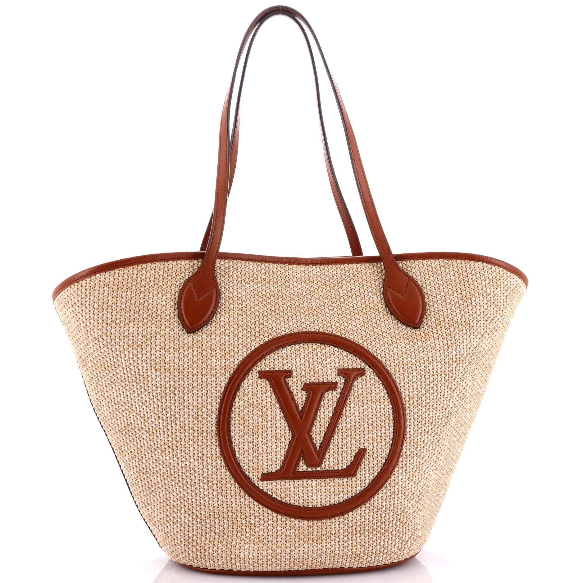 Louis Vuitton Saint Jacques Nm Handbag And Leather Raffia Shoulder Bag