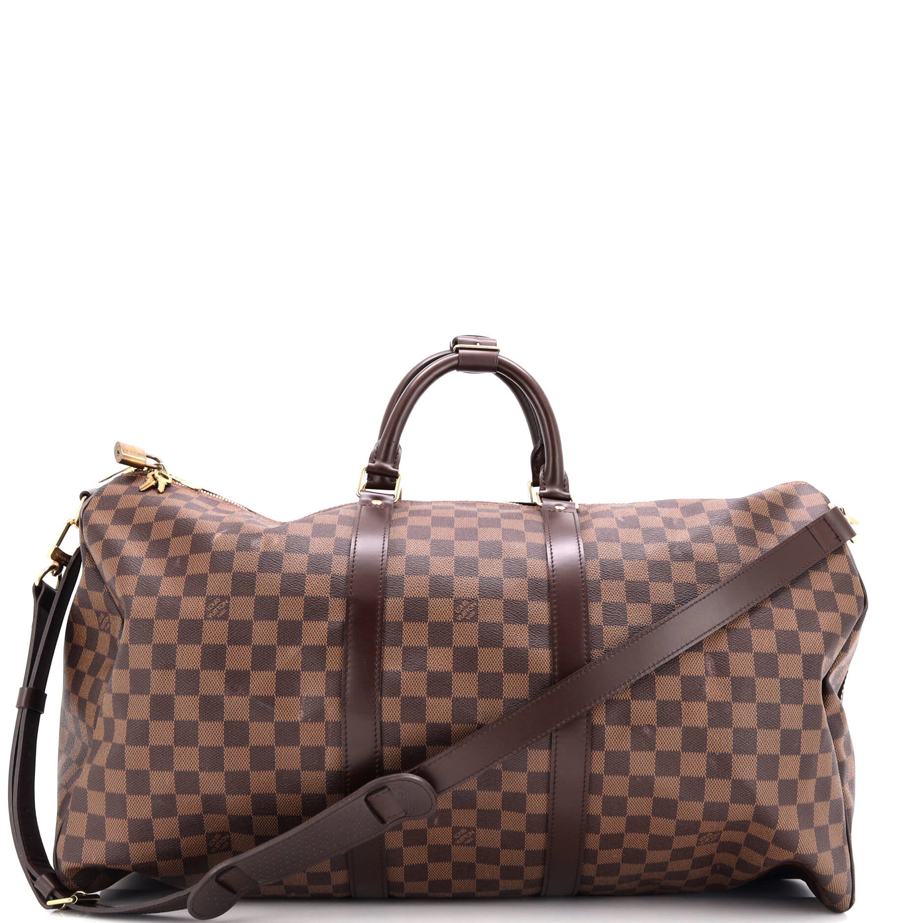 Louis Vuitton Keepall Bandouliere Bag Damier Travel Bag