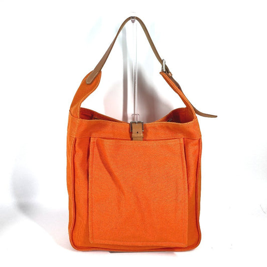 Hermes Shoulder Bag Marwali Gm Women Canvas Orange
