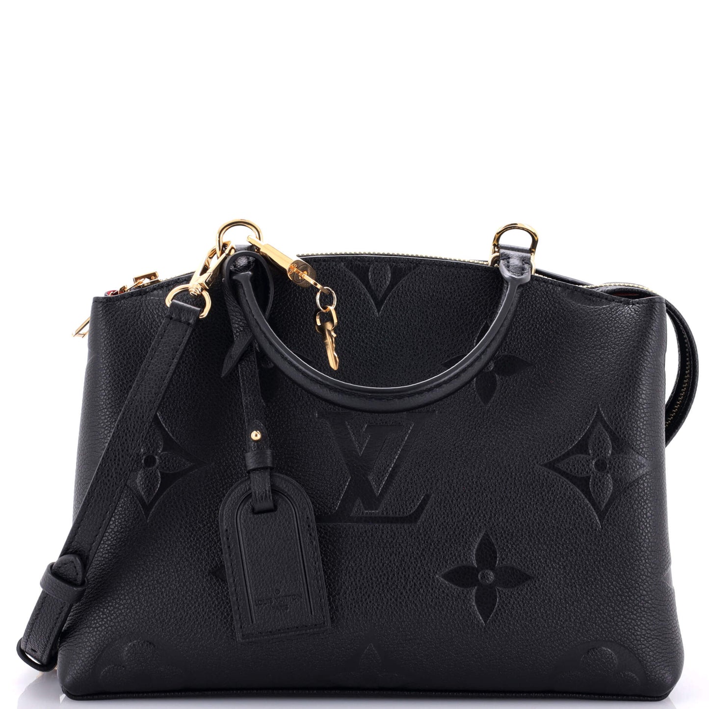 Louis Vuitton Petit Palais Handbag Empreinte Giant Monogram Tote Bag