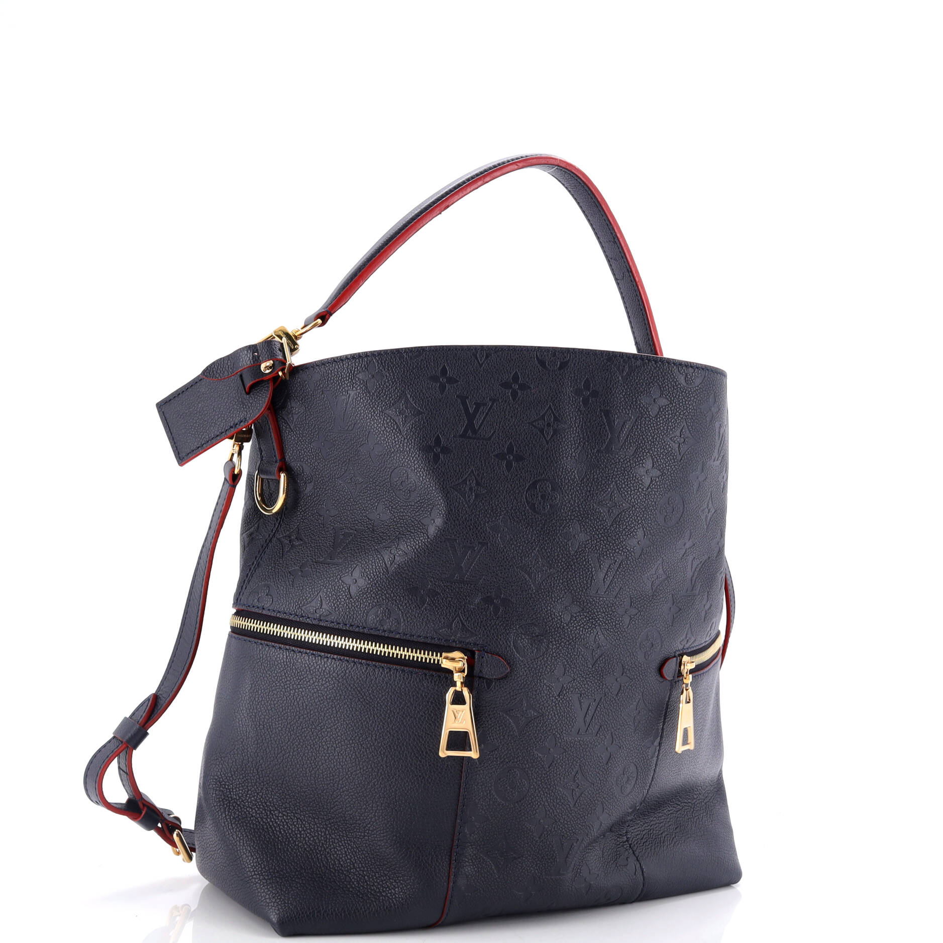 Louis Vuitton Melie Handbag Empreinte Leather Monogram Travel Bag