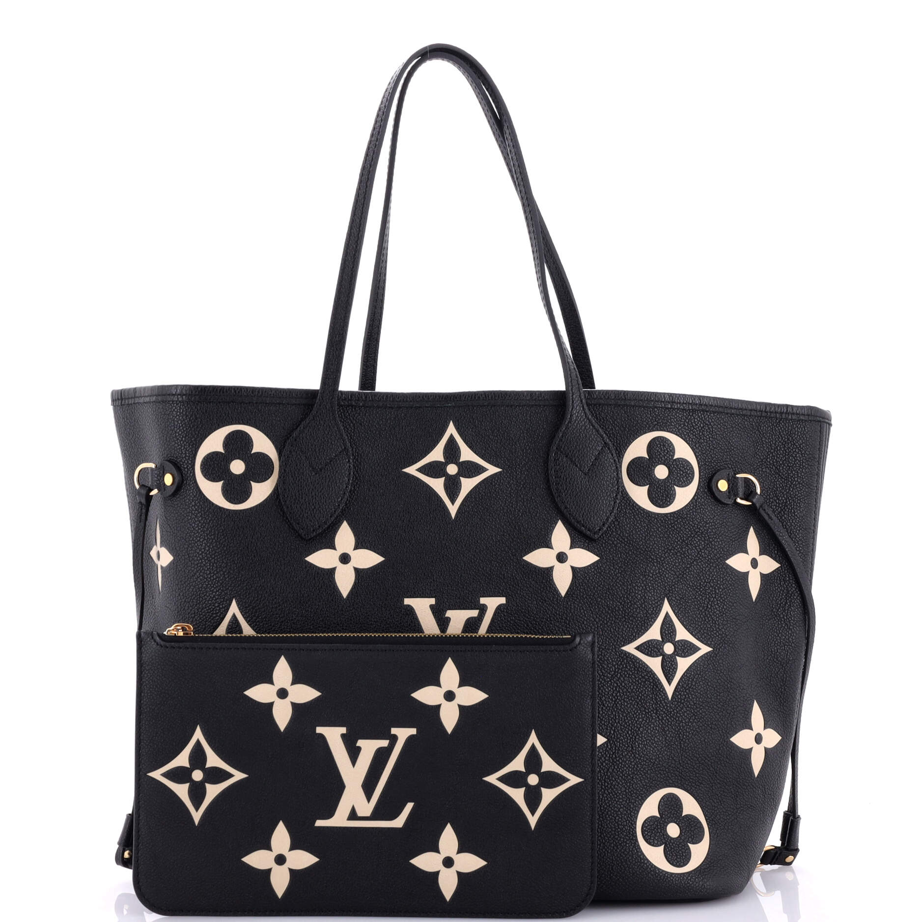 Louis Vuitton Neverfull Nm Tote Bicolor Empreinte Giant Mm Monogram Tote Bag
