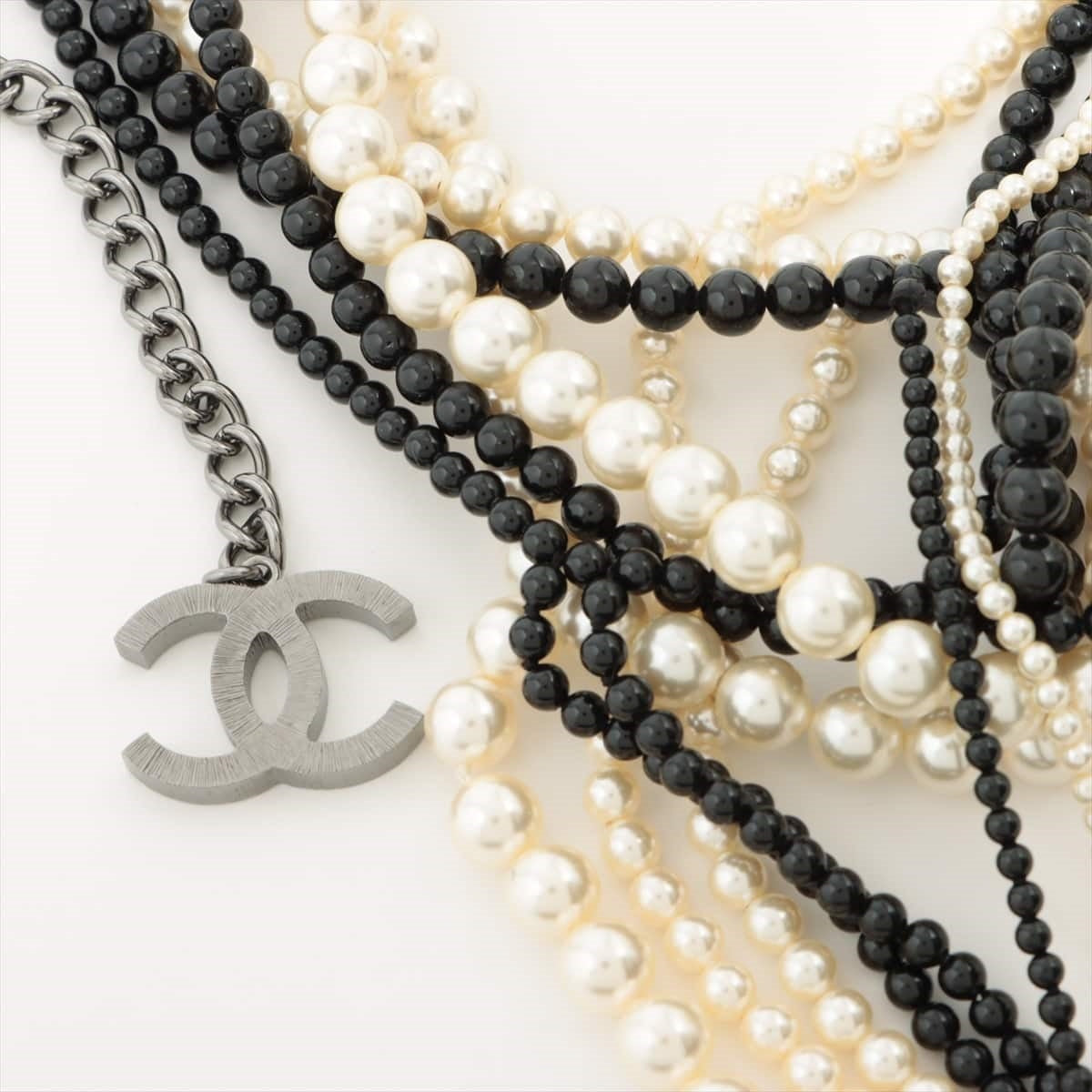 Chanel Coca-Cola Necklace GP x Pearl Silver