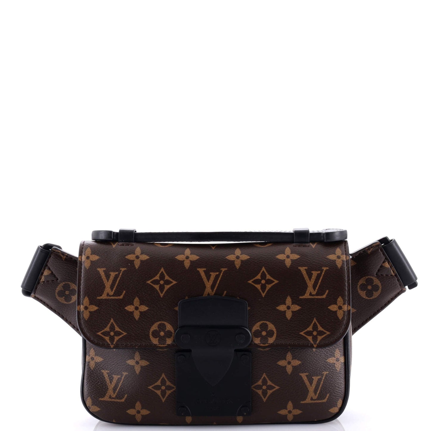 Louis Vuitton Lock Sling Bag Macassar Canvas Monogram Crossbody Bag Canvas 2979001