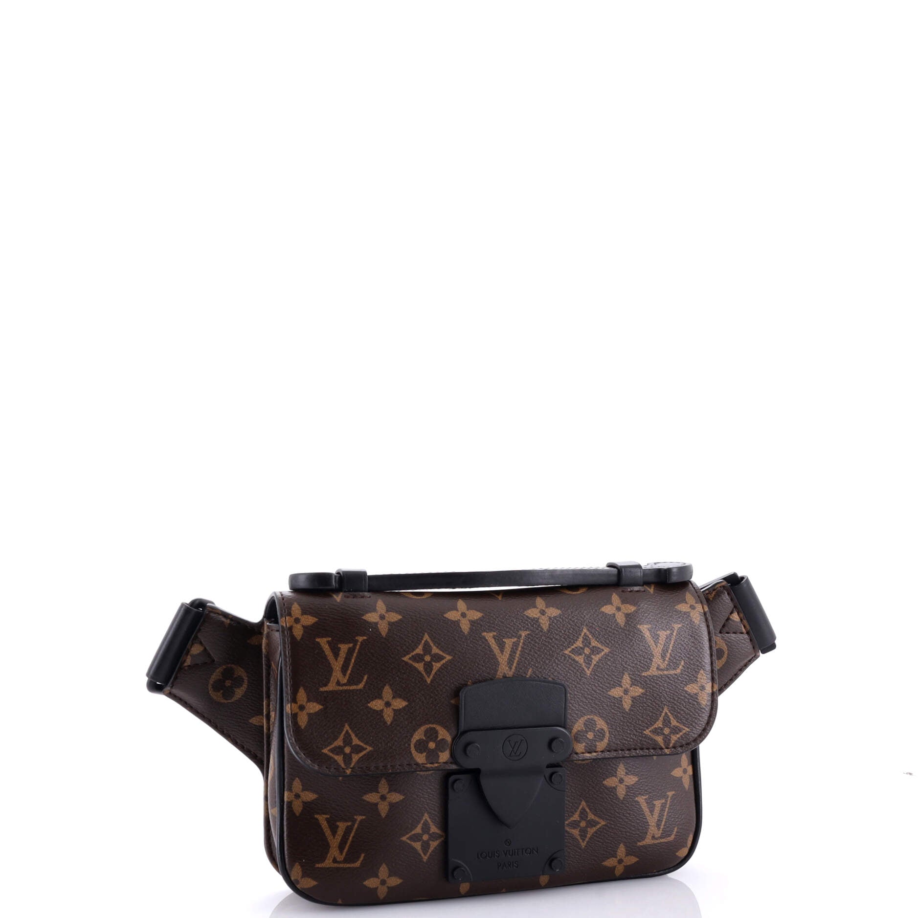 Louis Vuitton Lock Sling Bag Macassar Canvas Monogram Crossbody Bag Canvas 2979001