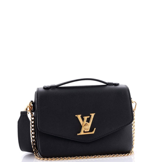 Louis Vuitton Oxford Lockme Handbag Leather Travel Bag Leather 2979853