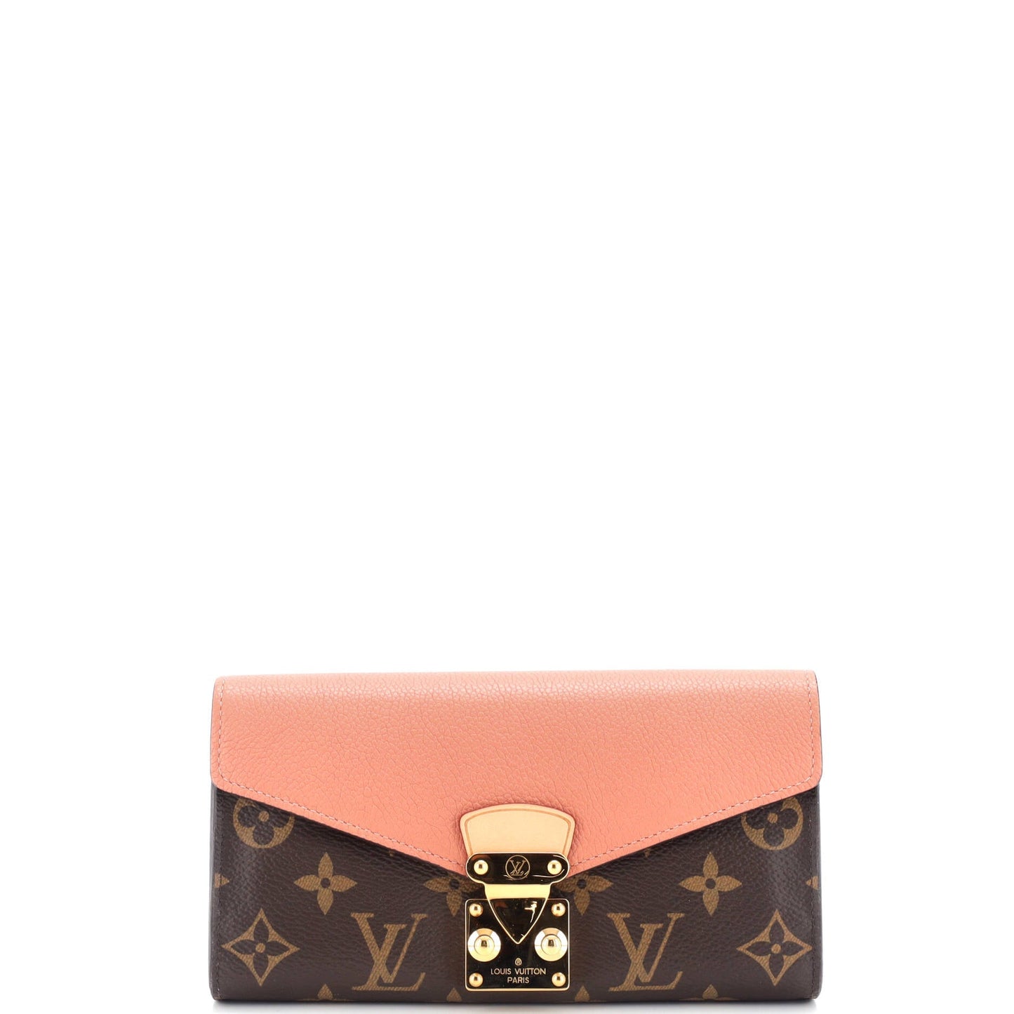 Louis Vuitton Pallas Wallet And Calfskin Handbag Canvas Monogram Travel Bag