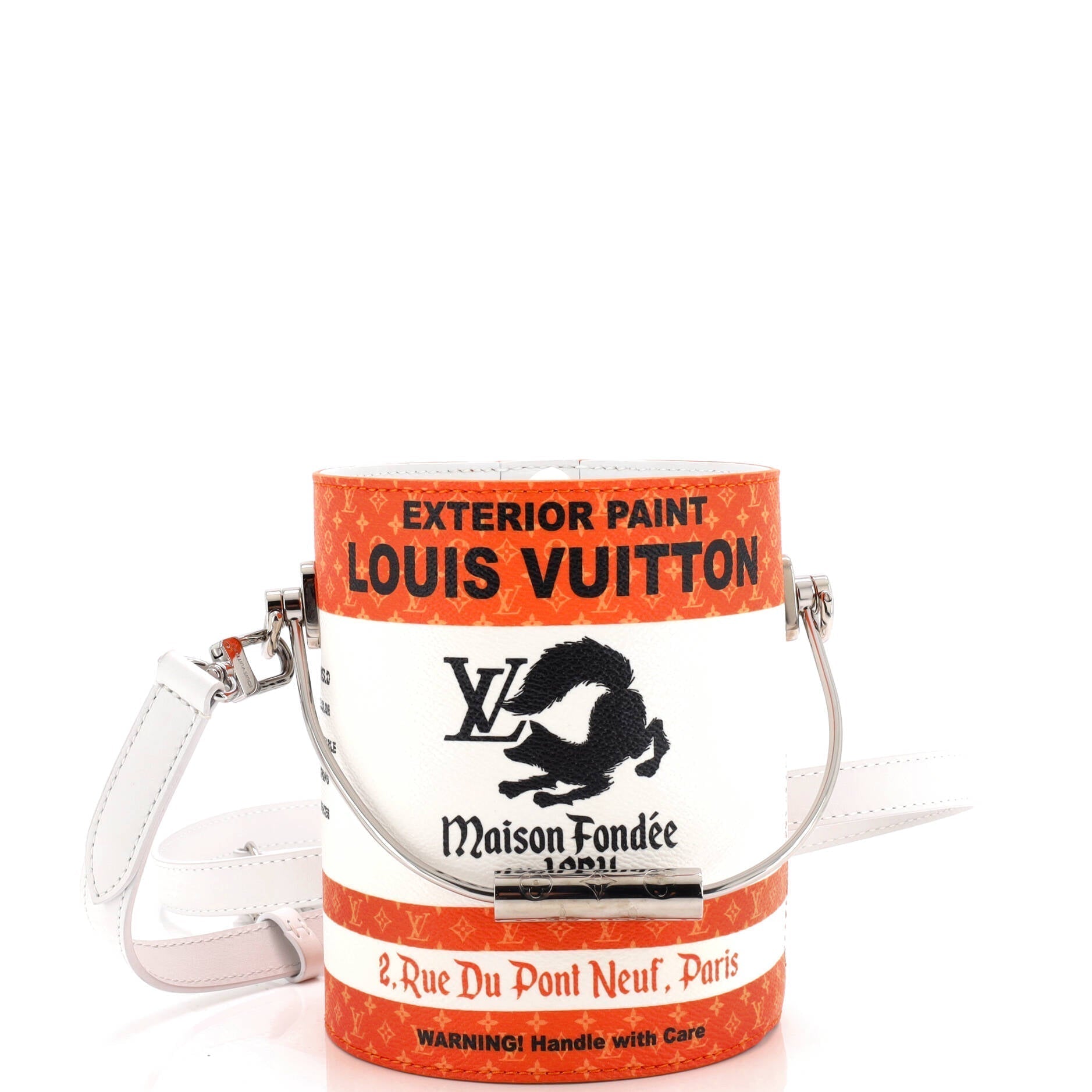 Louis Vuitton LV Lv Paint Can Bag And Leather Canvas Shoulder Bag Leather 2982082