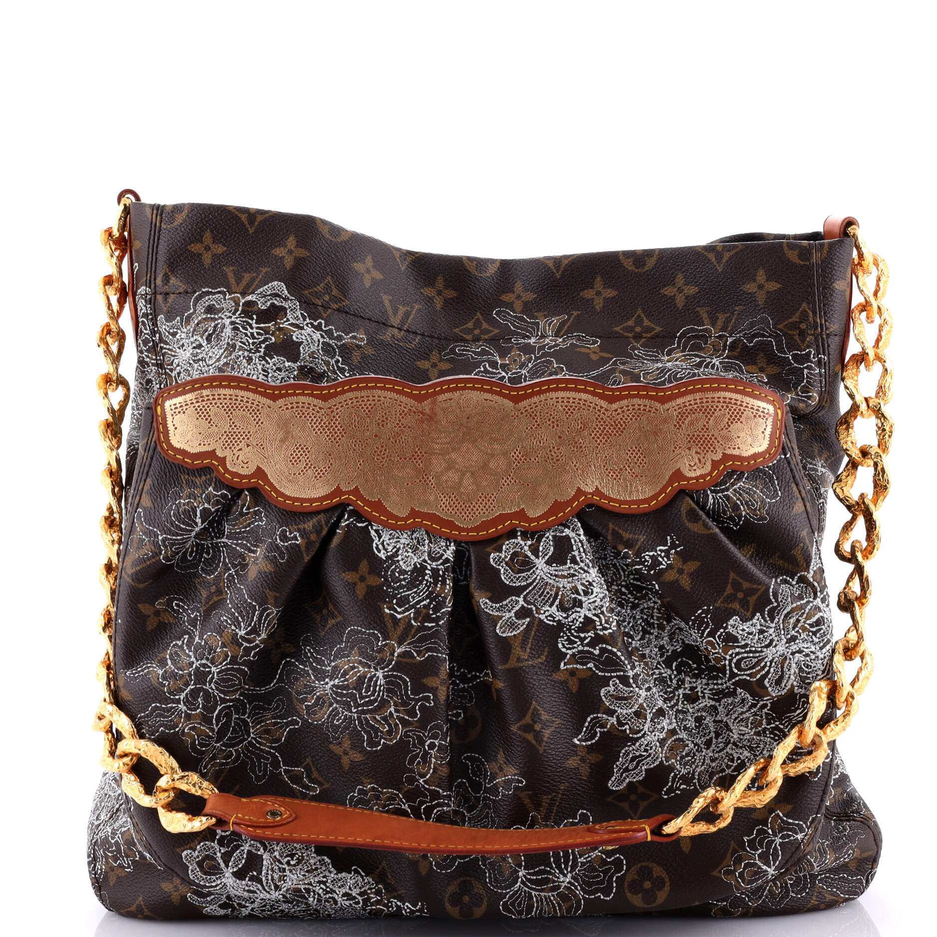 Louis Vuitton Fersen Handbag Limited Edition Dentelle Monogram Shoulder Bag