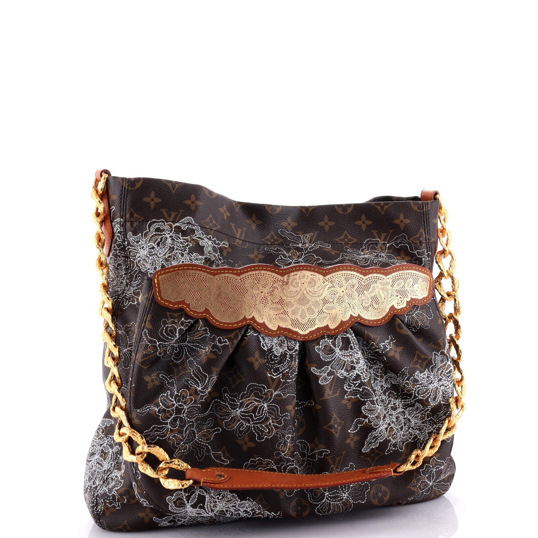 Louis Vuitton Fersen Handbag Limited Edition Dentelle Monogram Shoulder Bag