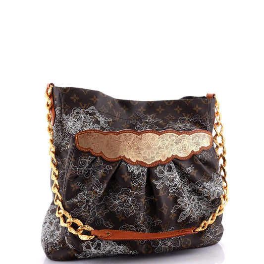 Louis Vuitton Fersen Handbag Limited Edition Dentelle Monogram Shoulder Bag