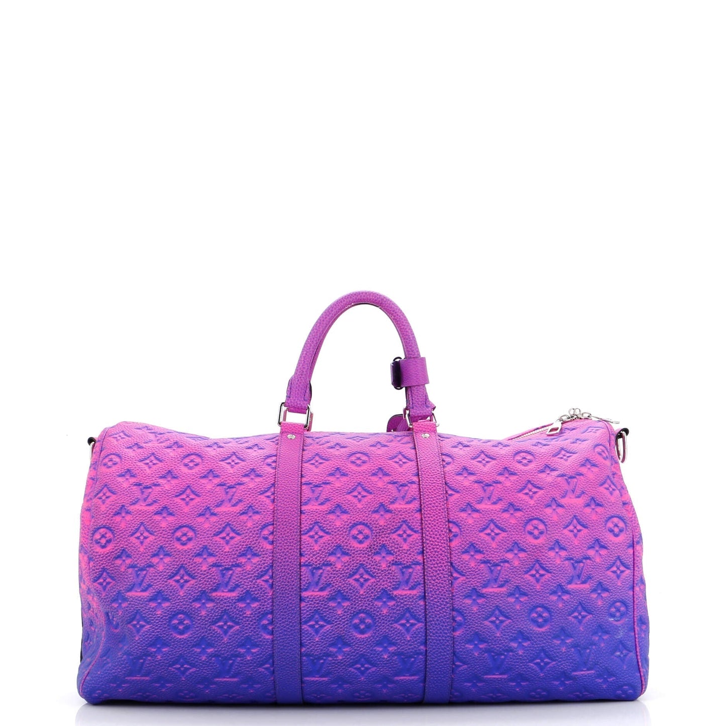 Louis Vuitton Keepall Bandouliere Bag Limited Edition Illusion Taurillon Leather Monogram Travel Bag