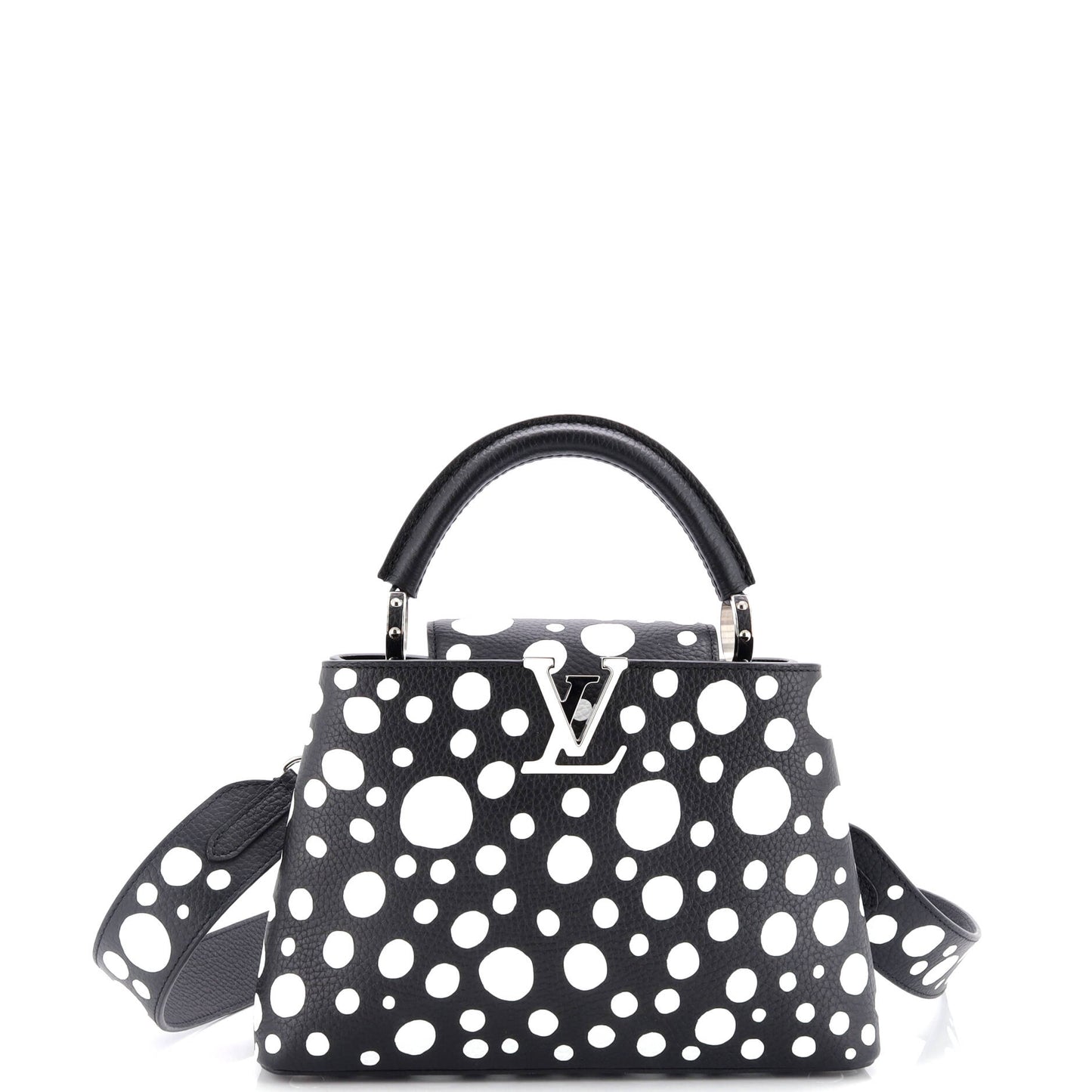 Louis Vuitton Capucines Bag Yayoi Kusama Infinity Dots Taurillon Leather Travel Bag