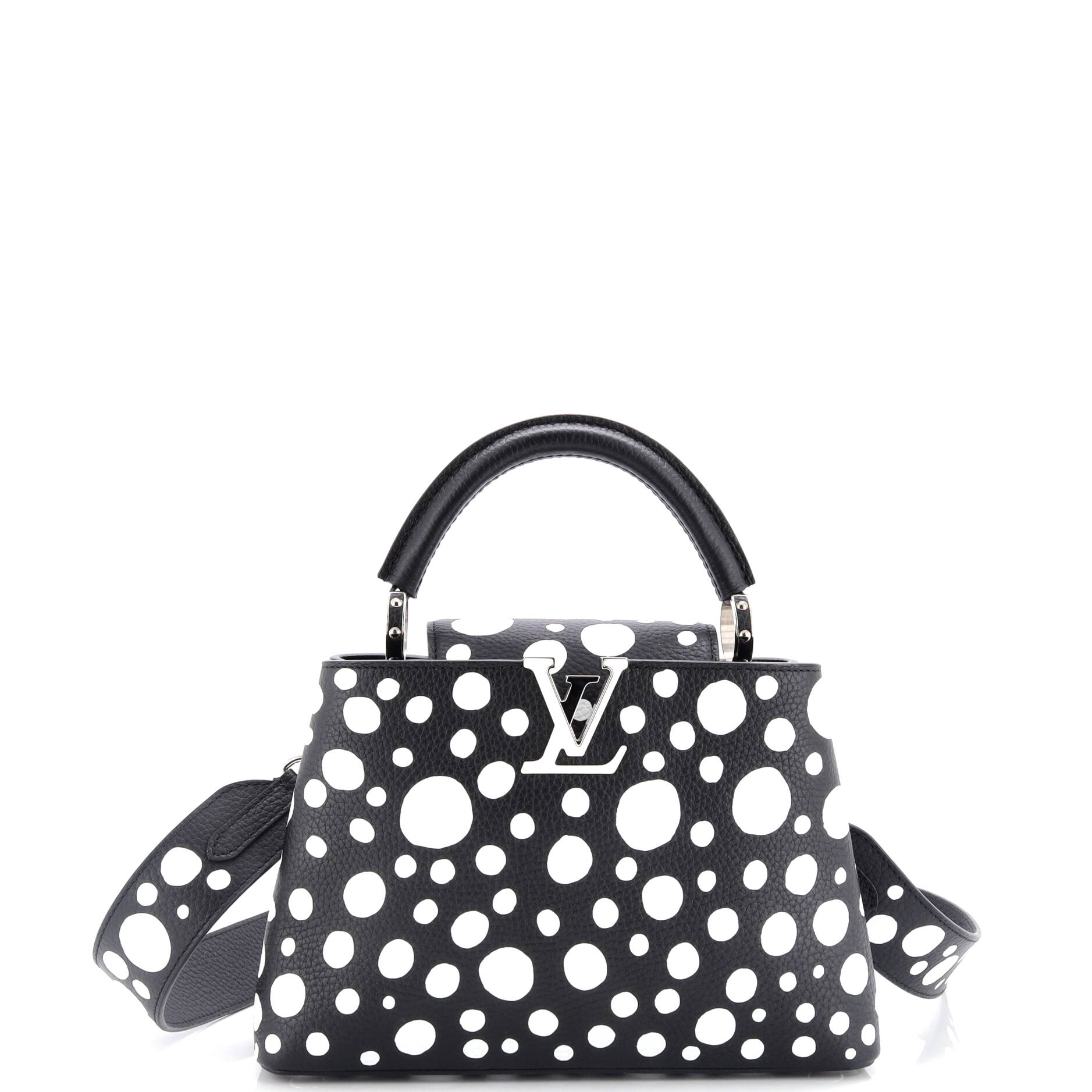 Louis Vuitton Capucines Bag Yayoi Kusama Infinity Dots Taurillon Leather Travel Bag