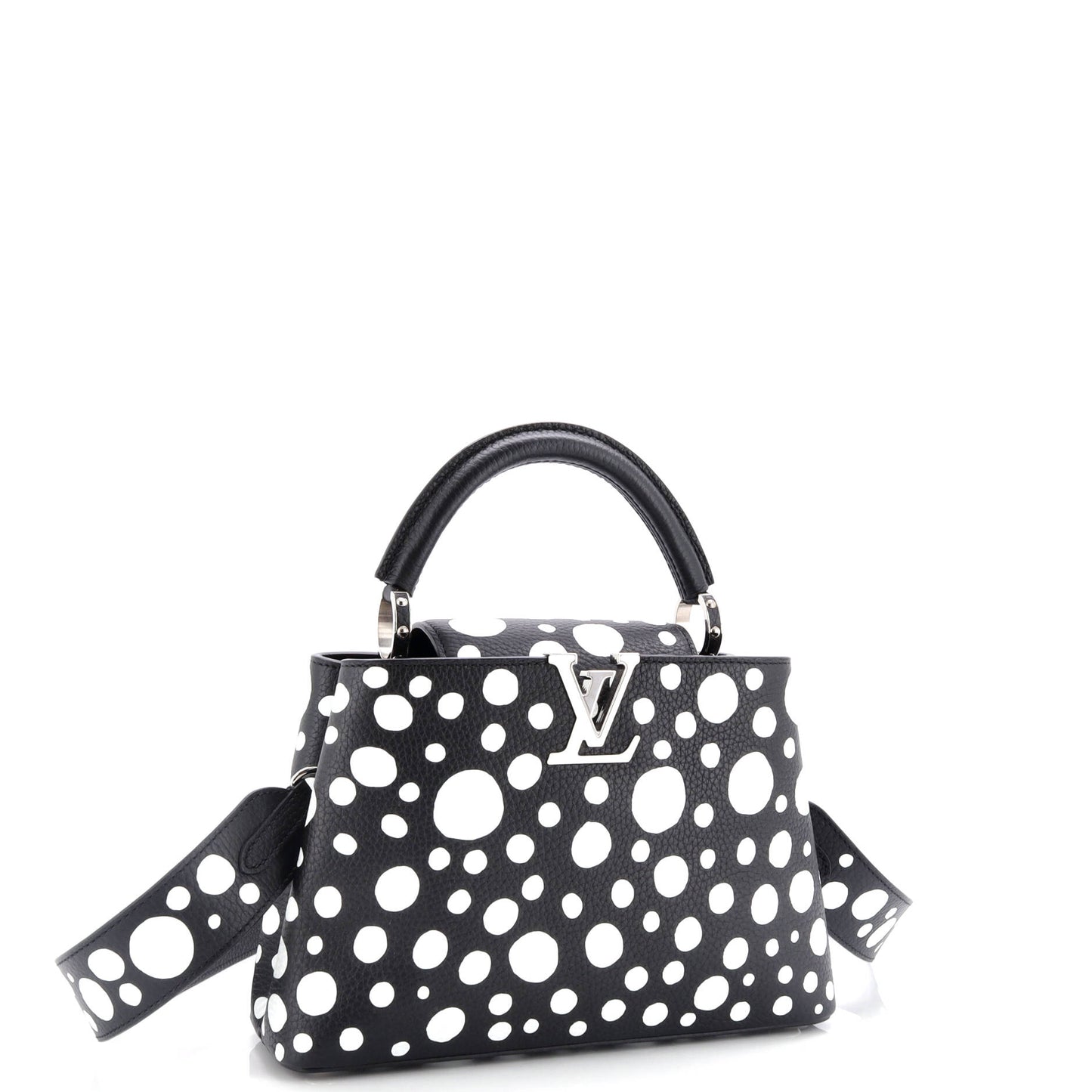 Louis Vuitton Capucines Bag Yayoi Kusama Infinity Dots Taurillon Leather Travel Bag