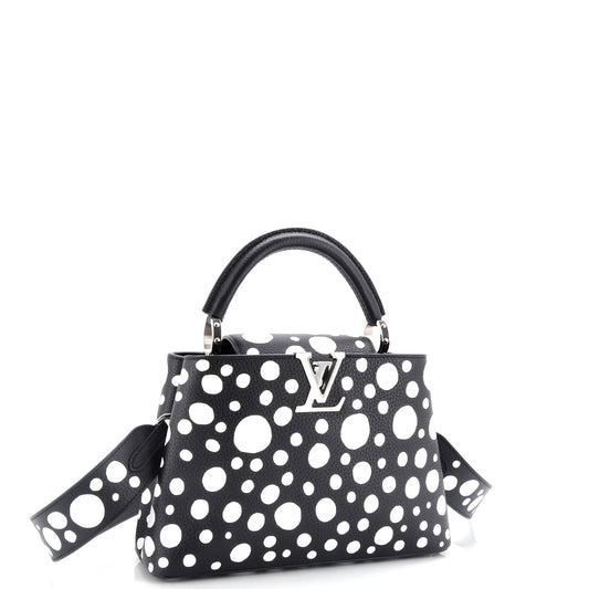 Louis Vuitton Capucines Bag Yayoi Kusama Infinity Dots Taurillon Leather Travel Bag