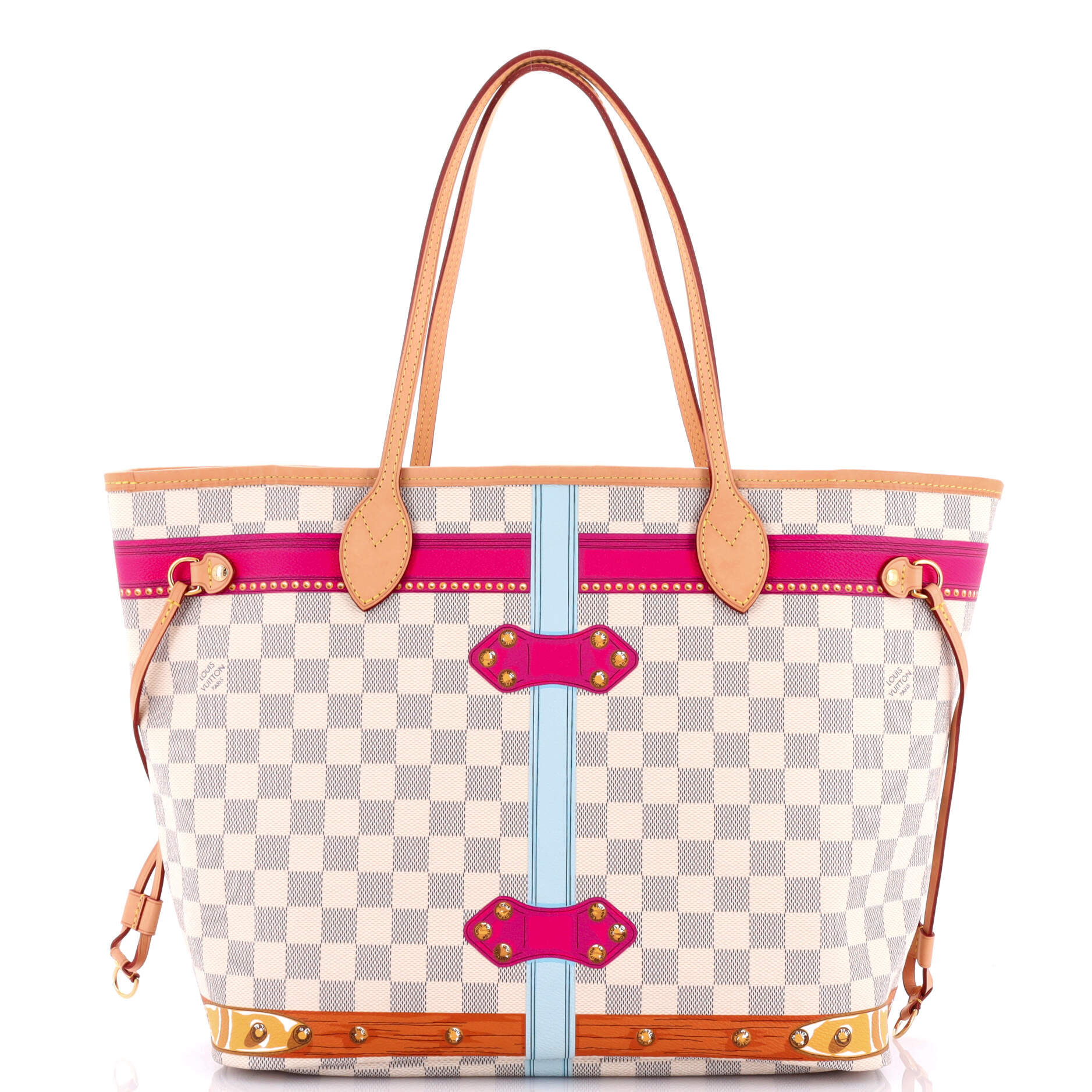 Louis Vuitton Neverfull Nm Tote Limited Edition Cities Damier Tote Bag