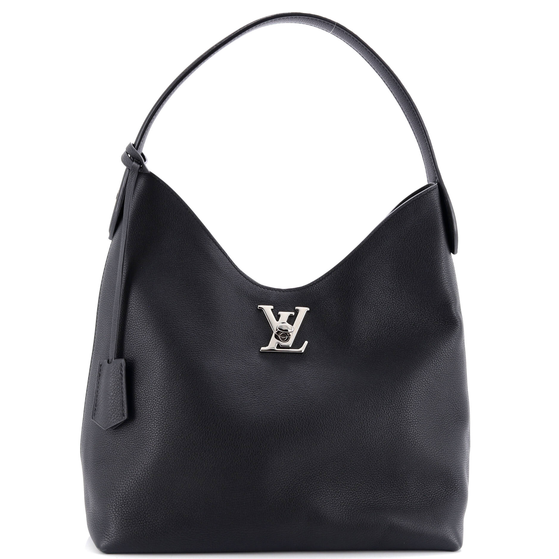 Louis Vuitton Lockme Hobo Leather Shoulder Bag