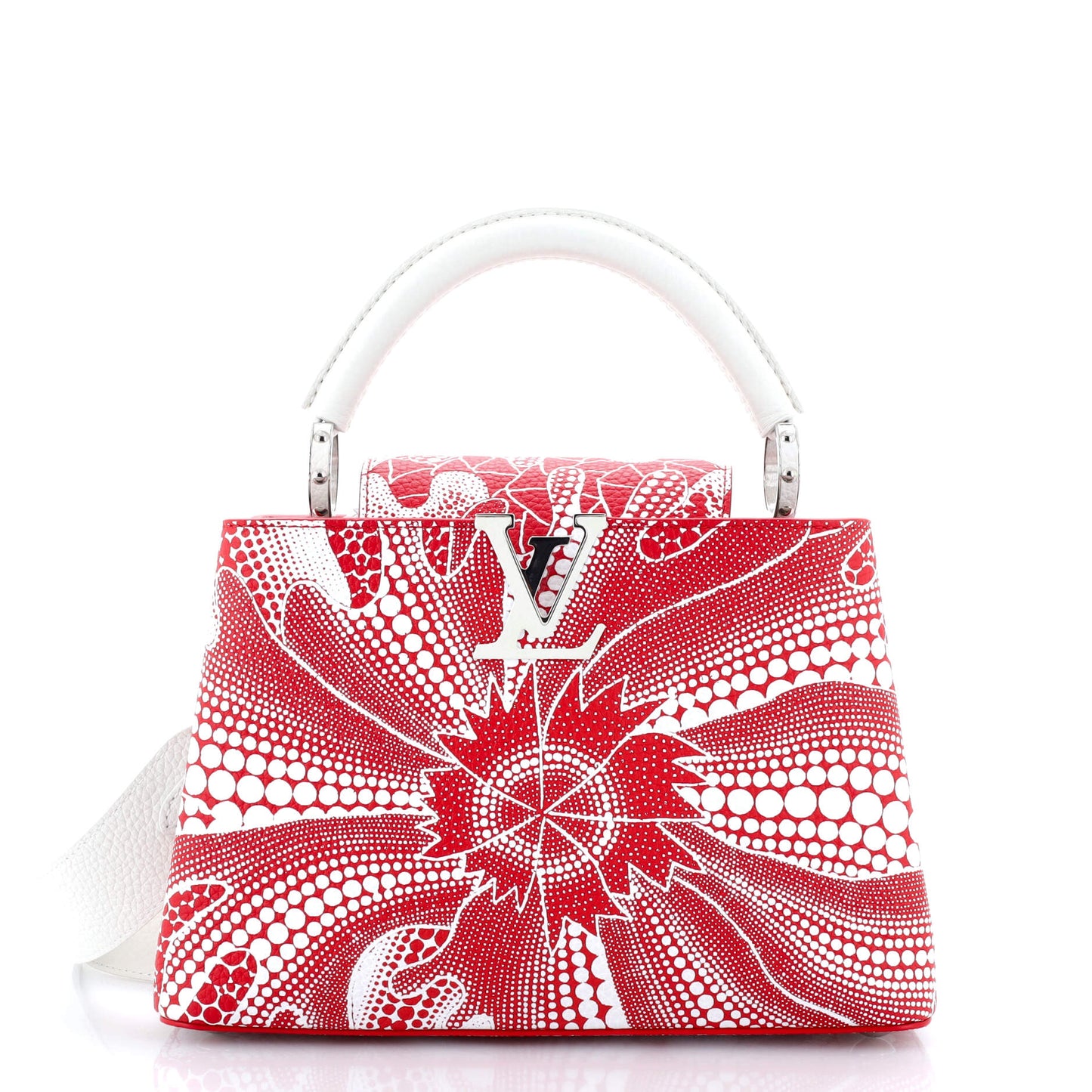 Louis Vuitton Capucines Bag Yayoi Kusama Flower Infinity Dots Leather Travel Bag
