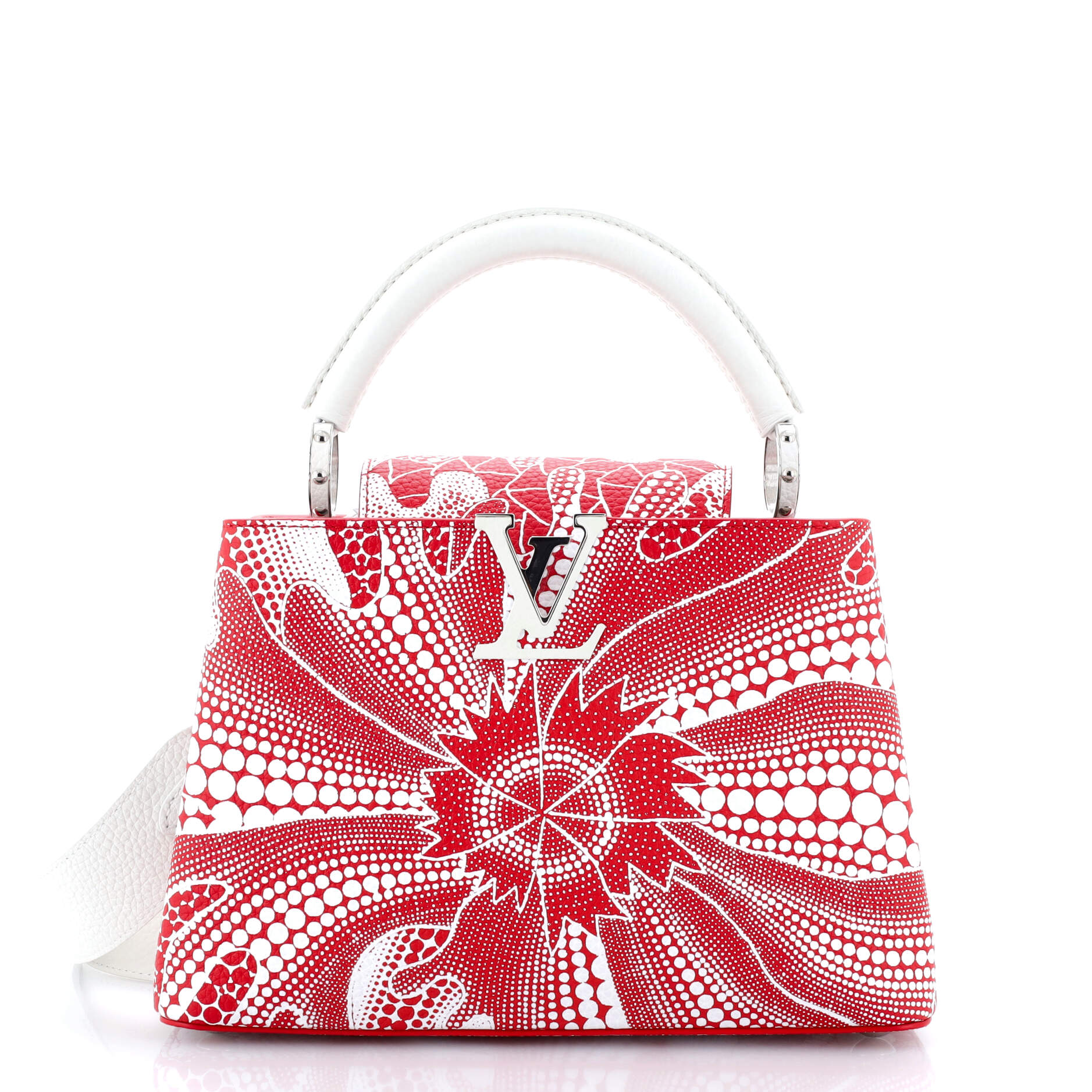 Louis Vuitton Capucines Bag Yayoi Kusama Flower Infinity Dots Leather Travel Bag