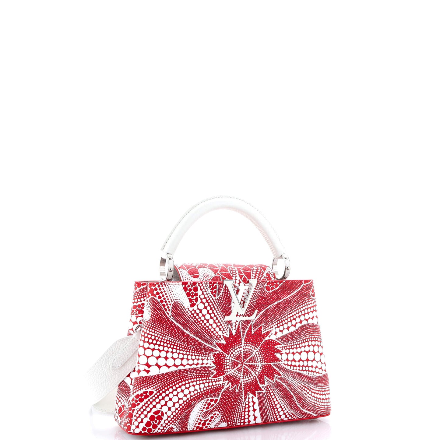 Louis Vuitton Capucines Bag Yayoi Kusama Flower Infinity Dots Leather Travel Bag