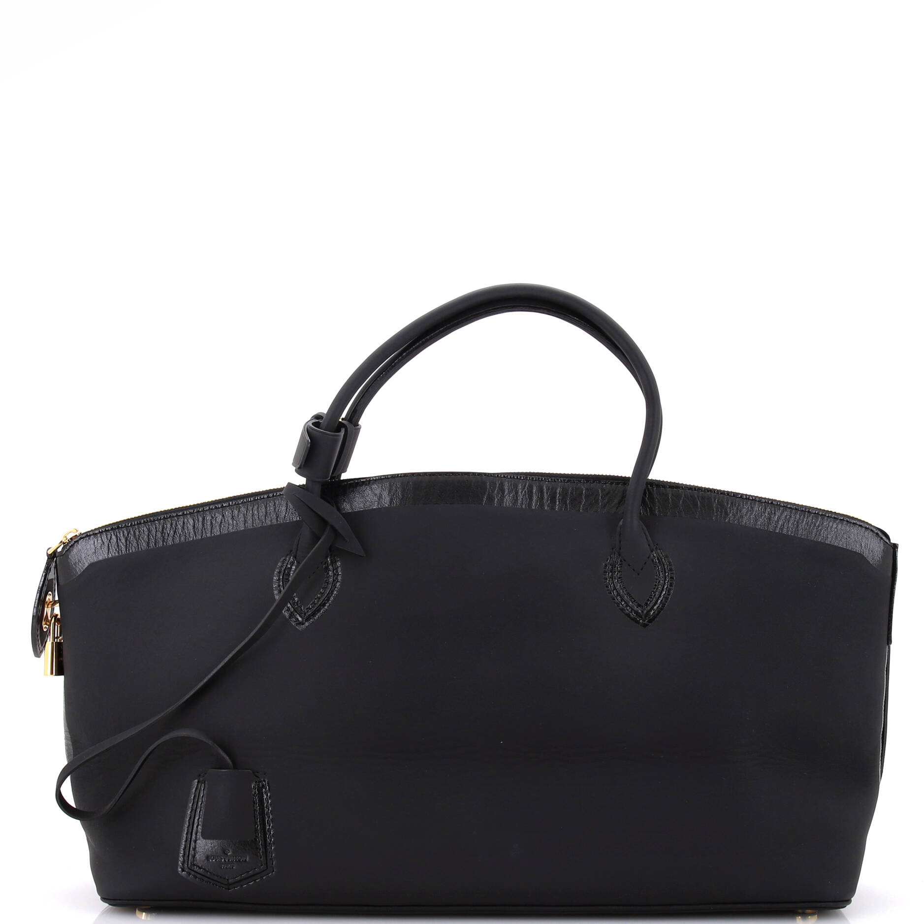 Louis Vuitton Obsession Lockit Handbag Rubberized Calfskin East West Tote Bag