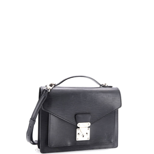 Louis Vuitton Monceau Handbag Epi Leather Travel Bag
