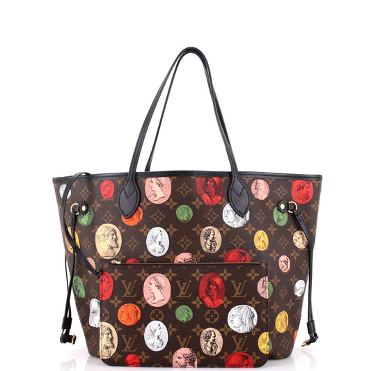 Louis Vuitton Neverfull Nm Tote Limited Edition Fornasetti Cameo Canvas Monogram Tote Bag