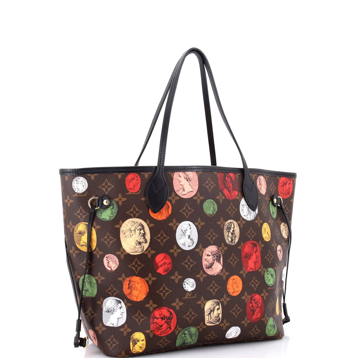 Louis Vuitton Neverfull Nm Tote Limited Edition Fornasetti Cameo Canvas Monogram Tote Bag