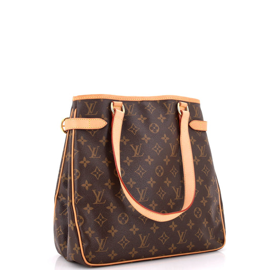 Louis Vuitton Batignolles Handbag Vertical Canvas Monogram Tote Bag