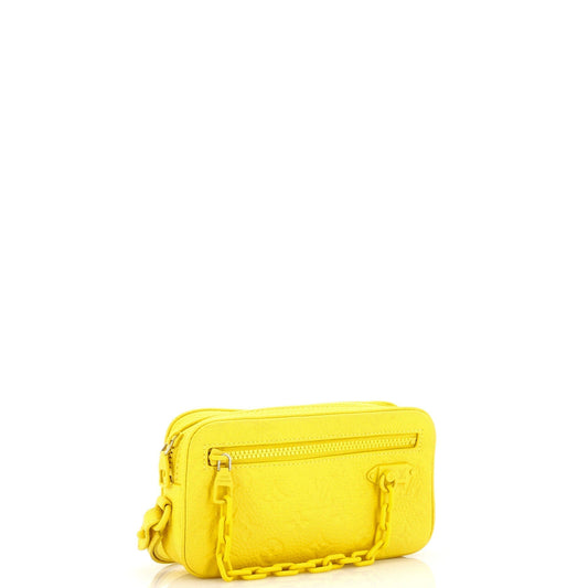 Louis Vuitton Solar Ray Pochette Volga Taurillon Clutch Bag Leather Monogram