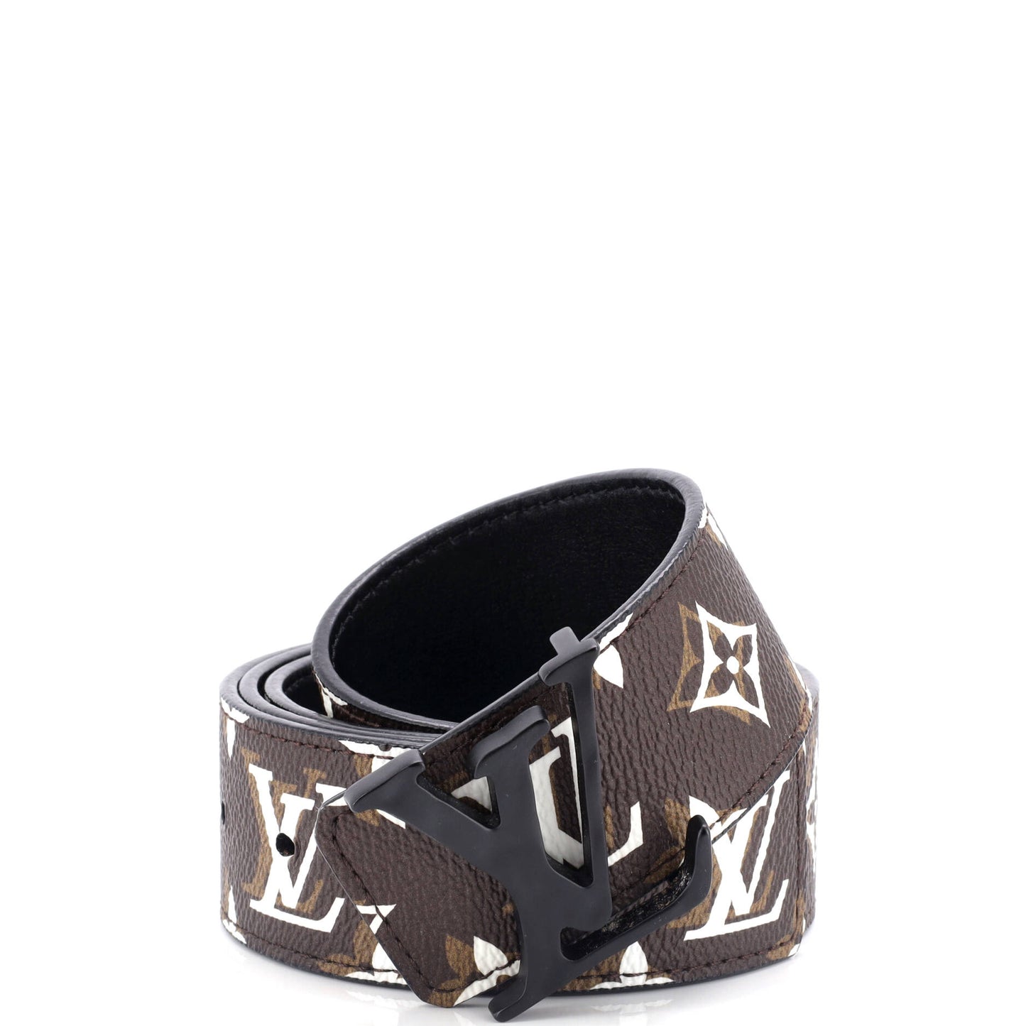 Louis Vuitton LV Lv Shape Reversible Belt Handbag Canvas Monogram Accessory