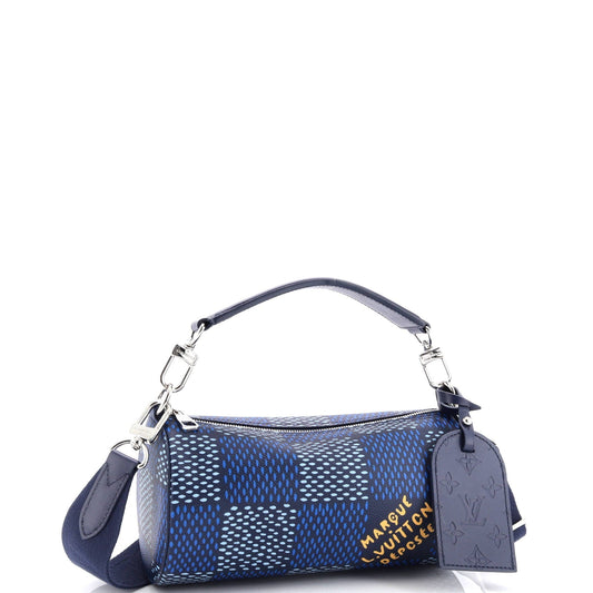 Louis Vuitton Soft Polochon Limited Edition Damier Heritage Pm Canvas Travel Bag