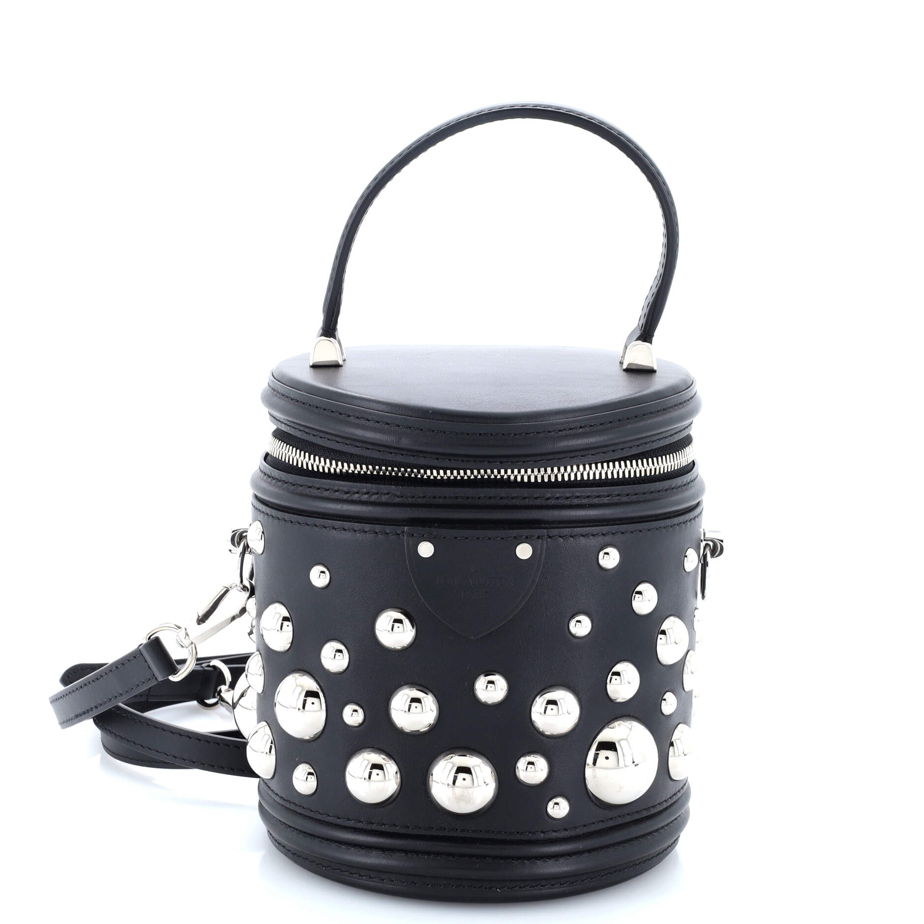 Louis Vuitton Cannes Handbag Yayoi Kusama Embellished Leather Travel Bag