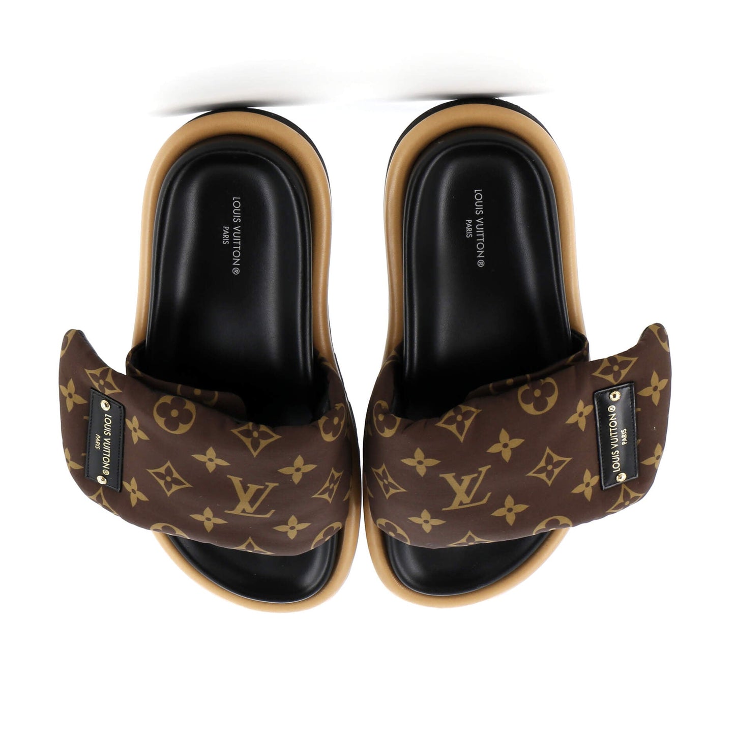 Louis Vuitton Women Pool Pillow Comfort Mule Sandals Handbag Nylon Monogram Shoes