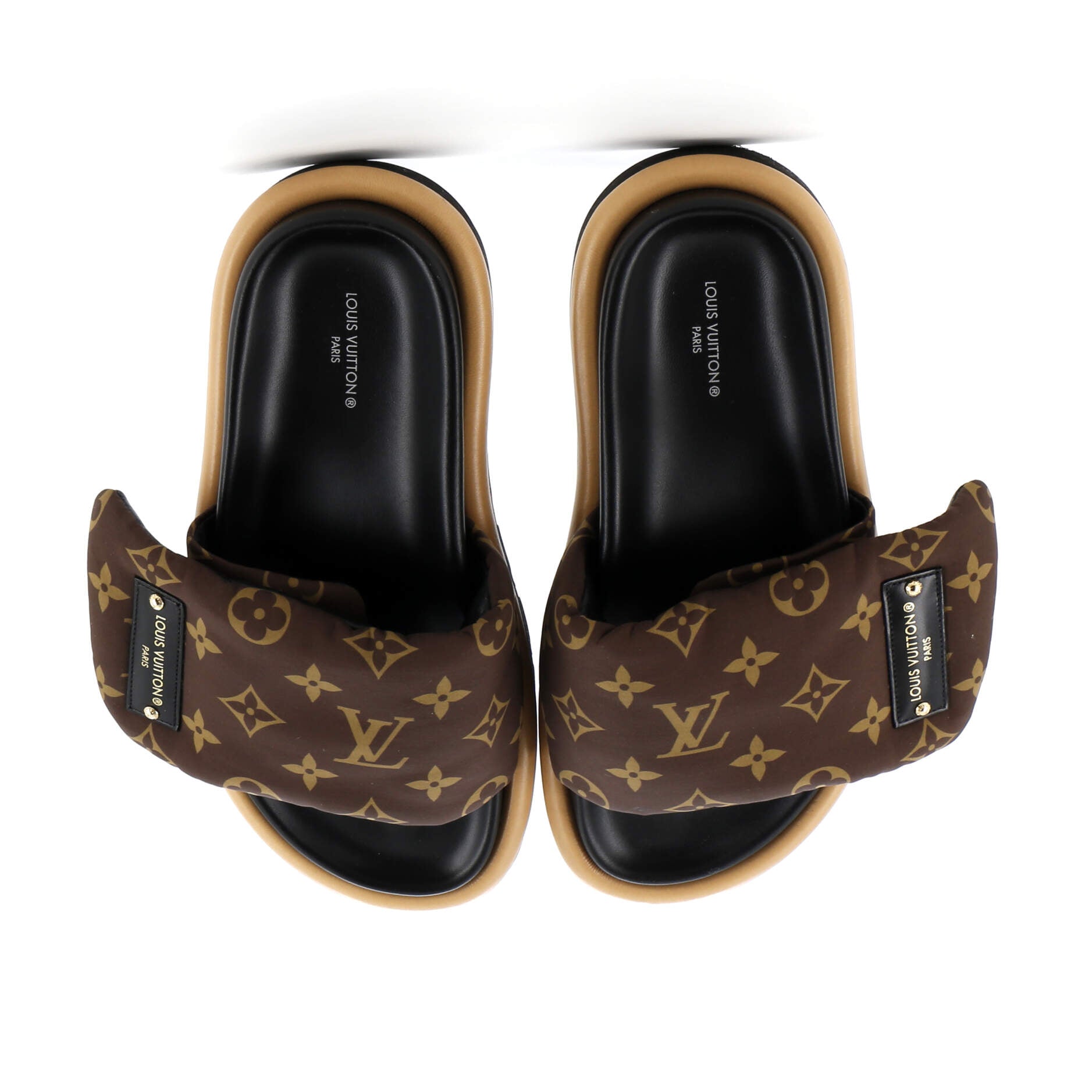 Louis Vuitton Women Pool Pillow Comfort Mule Sandals Handbag Nylon Monogram Shoes