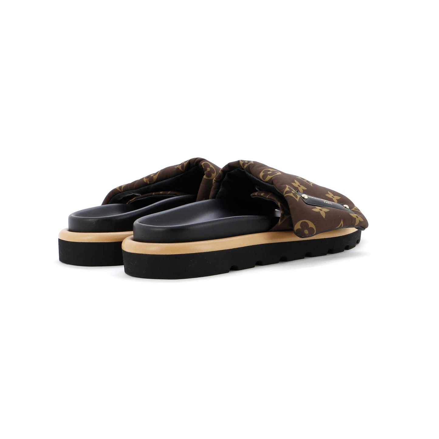 Louis Vuitton Women Pool Pillow Comfort Mule Sandals Handbag Nylon Monogram Shoes