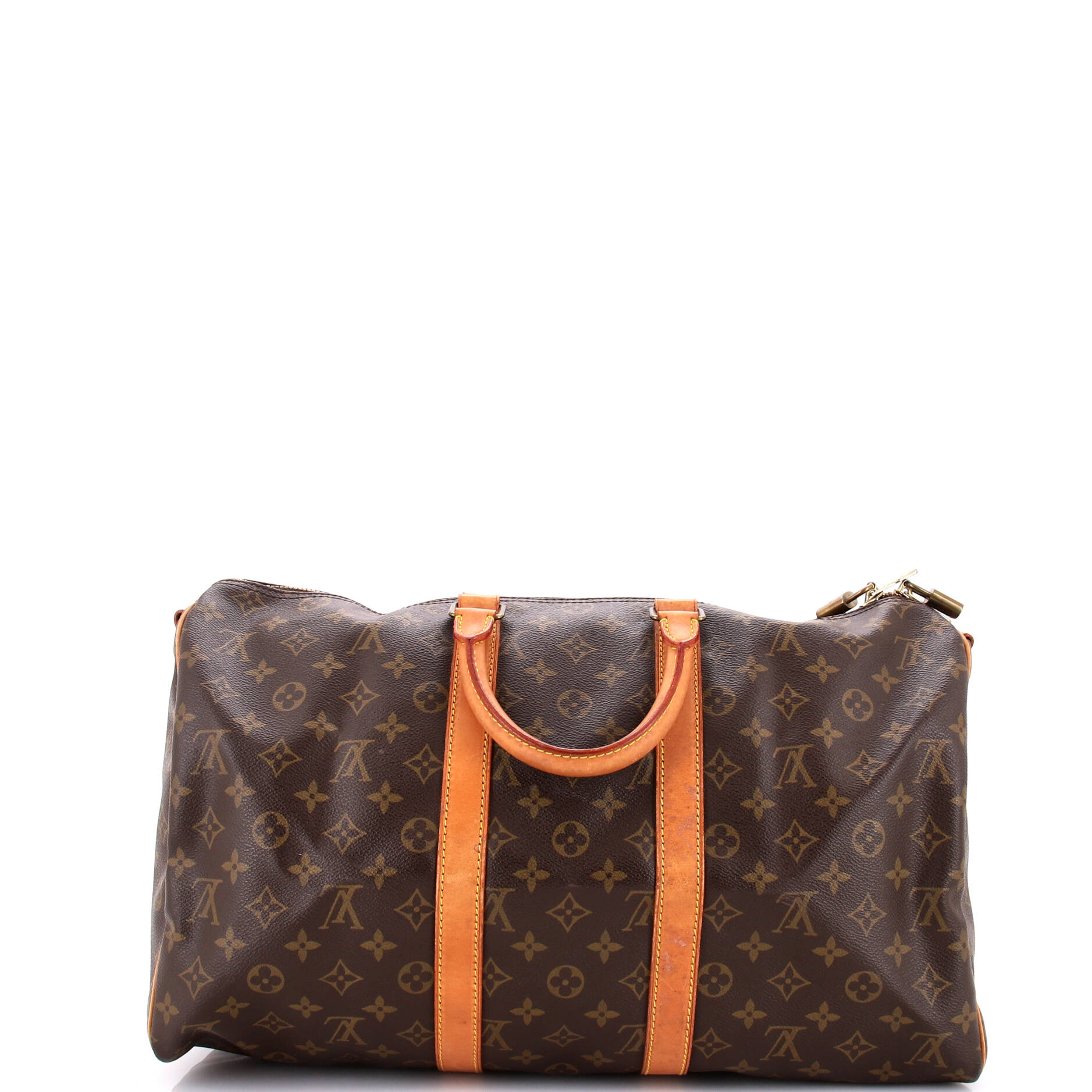 Louis Vuitton Keepall Bandouliere Bag Canvas Monogram Travel Bag