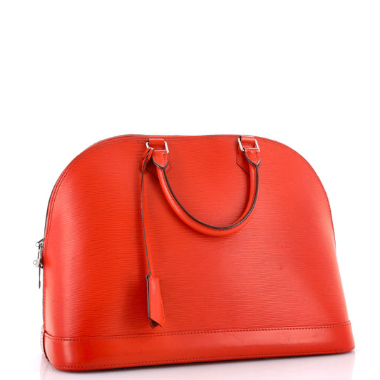 Louis Vuitton Alma Handbag Epi Gm Leather Travel Bag