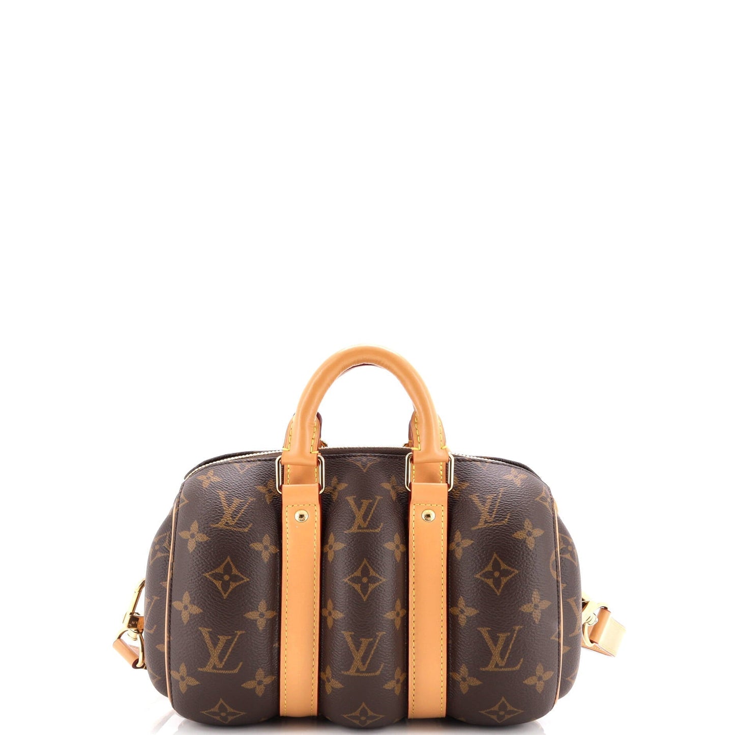 Louis Vuitton Keepall Bandouliere Bag Blown Up Canvas Monogram Travel Bag