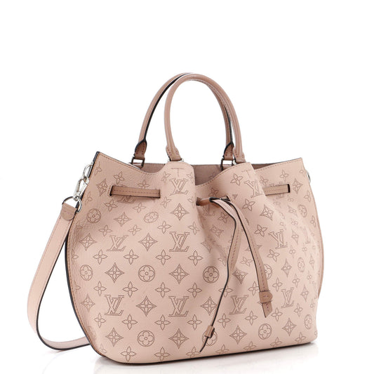 Louis Vuitton Girolata Handbag Mahina Leather Tote Bag