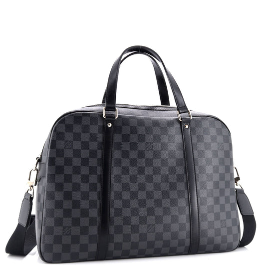 Louis Vuitton Jorn Briefcase Damier Graphite Handbag Travel Bag
