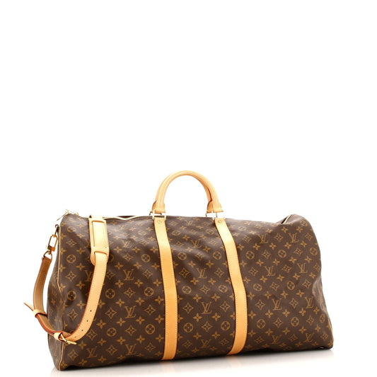 Louis Vuitton Keepall Bandouliere Bag Canvas Monogram Travel Bag Canvas 6029964361