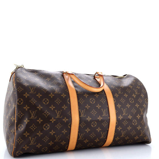 Louis Vuitton Keepall Bag Canvas Monogram Travel Bag