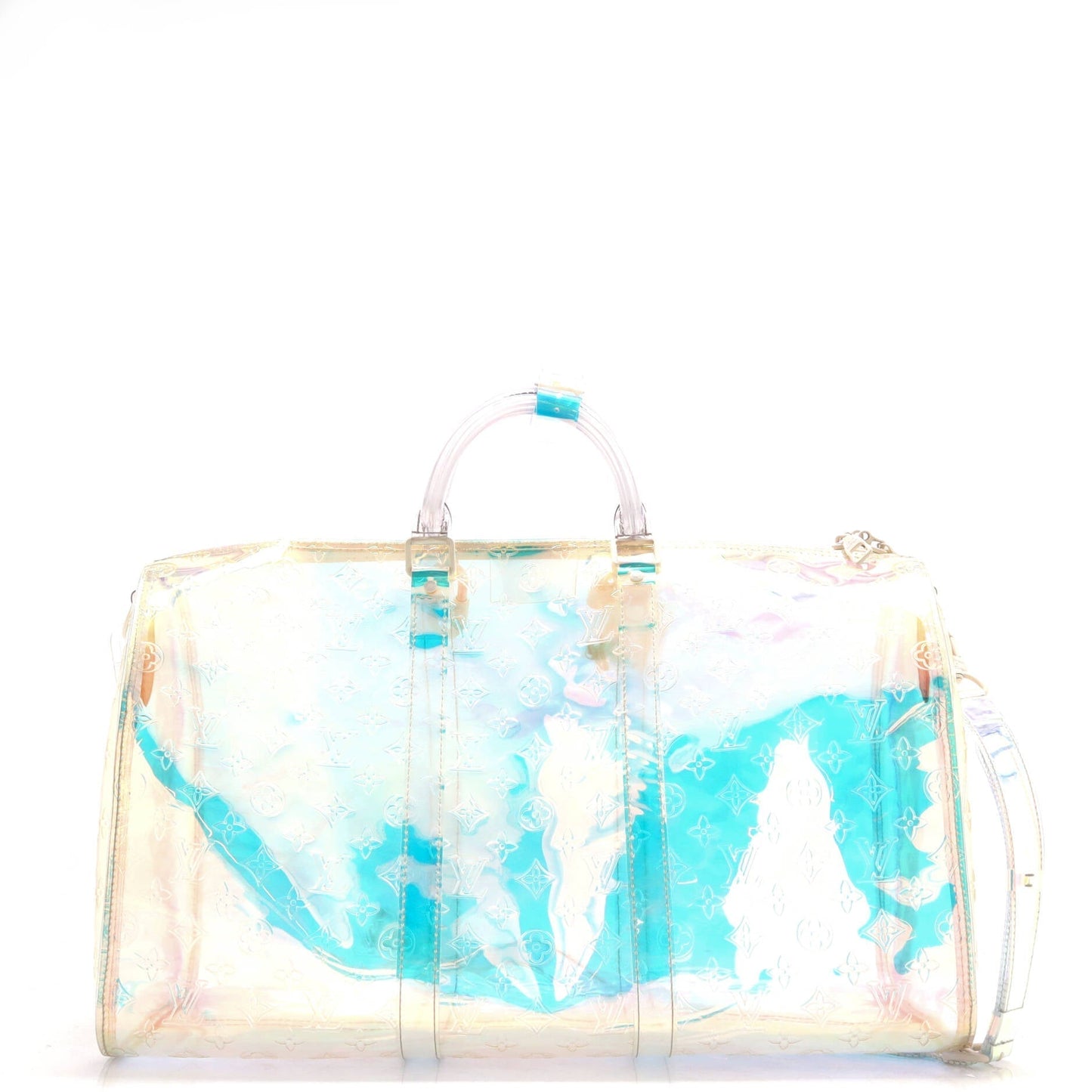 Louis Vuitton Keepall Bandouliere Bag Limited Edition Prism Pvc Monogram Travel Bag Pvc 5029965646