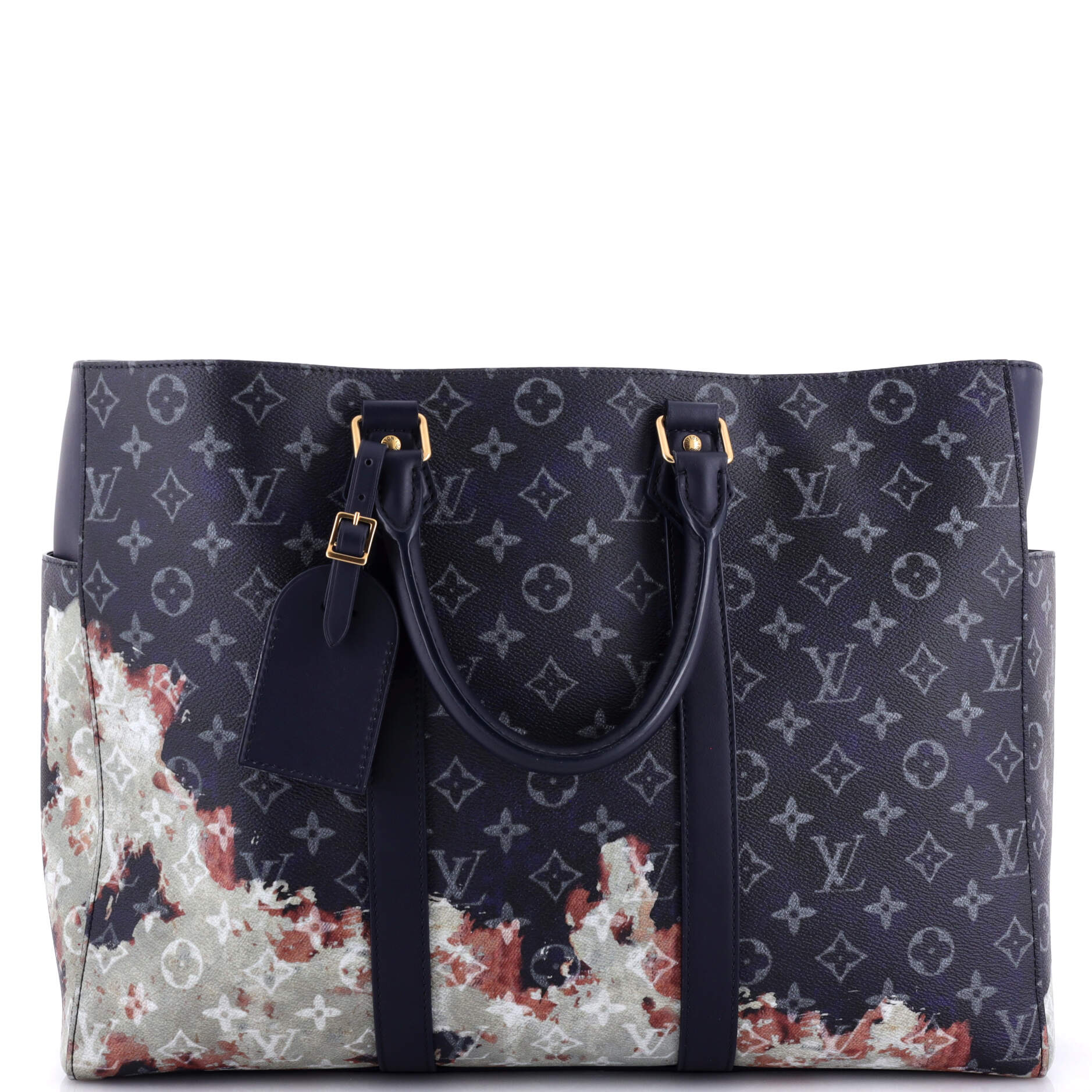 Louis Vuitton Sac Plat 24H Bag Bleach Canvas Monogram Tote Bag