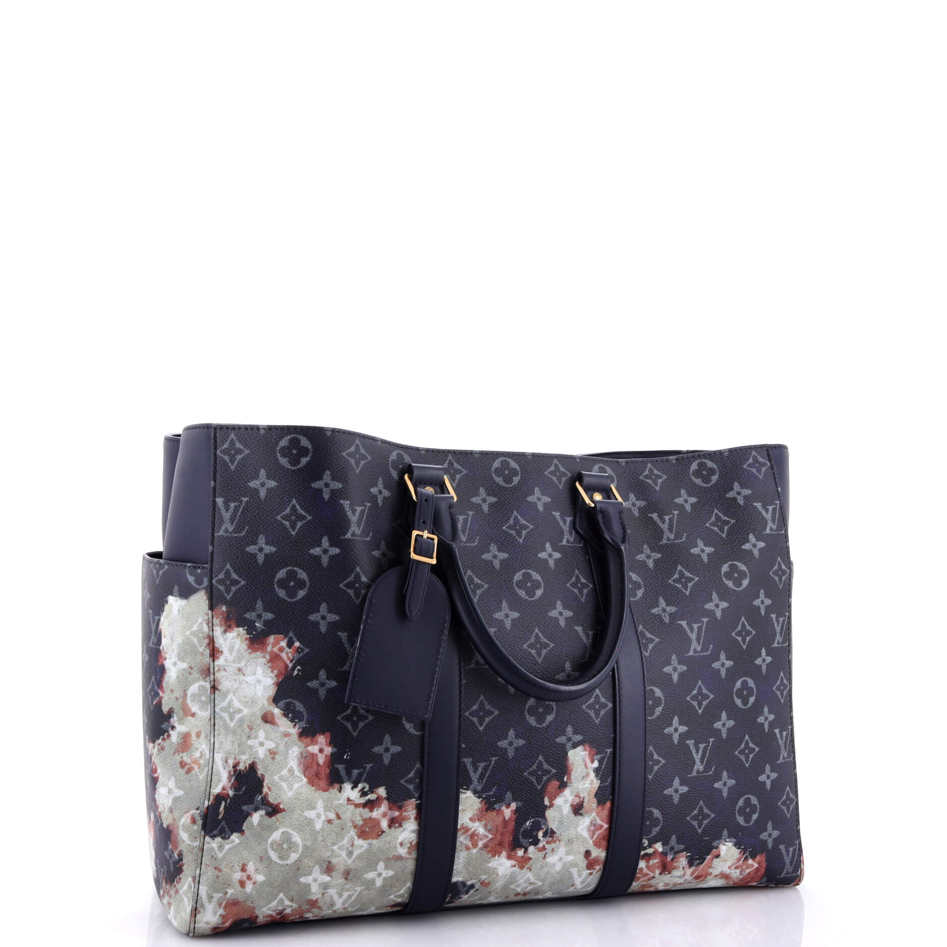 Louis Vuitton Sac Plat 24H Bag Bleach Canvas Monogram Tote Bag